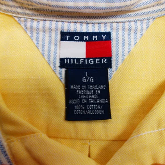 Tommy Hilfiger Slim Fit Button Down Shirt Men's L - Picture 4 of 7